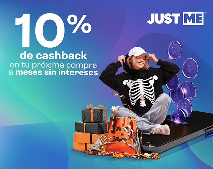 Obtén 10% de cashback